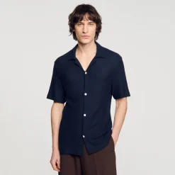Sandro Paris Camisas-Camisa De Gola Italiana