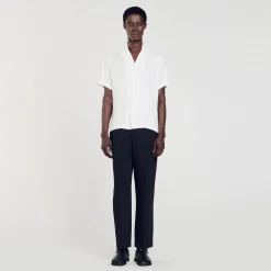 Sandro Paris Camisas-Camisa De Gola Italiana