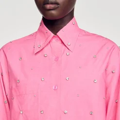 Sandro Paris Conjuntos-Camisa Dip Dye Com Strass