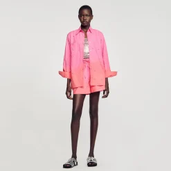 Sandro Paris Conjuntos-Camisa Dip Dye Com Strass