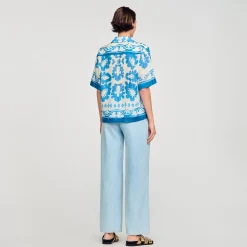 Sandro Paris Tops E Camisas-Camisa Estampada