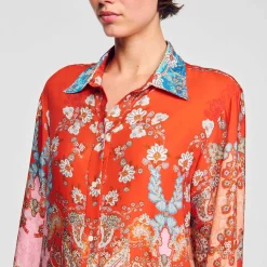 Sandro Paris Tops E Camisas-Camisa Estampada