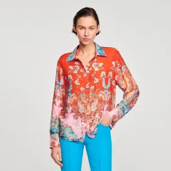 Sandro Paris Tops E Camisas-Camisa Estampada