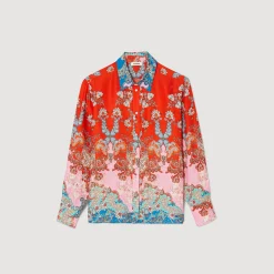 Sandro Paris Tops E Camisas-Camisa Estampada