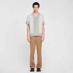 Sandro Paris Camisas-Camisa Estampada Manga Curta