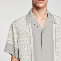 Sandro Paris Camisas-Camisa Estampada Manga Curta