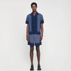 Sandro Paris Camisas-Camisa Estampada Manga Curta