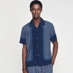 Sandro Paris Camisas-Camisa Estampada Manga Curta