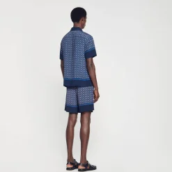 Sandro Paris Camisas-Camisa Estampada Manga Curta