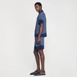 Sandro Paris Camisas-Camisa Estampada Manga Curta