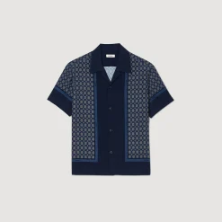 Sandro Paris Camisas-Camisa Estampada Manga Curta