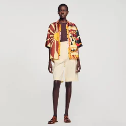 Sandro Paris Conjuntos-Camisa Fluida Estampada