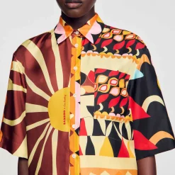 Sandro Paris Conjuntos-Camisa Fluida Estampada