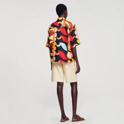 Sandro Paris Conjuntos-Camisa Fluida Estampada