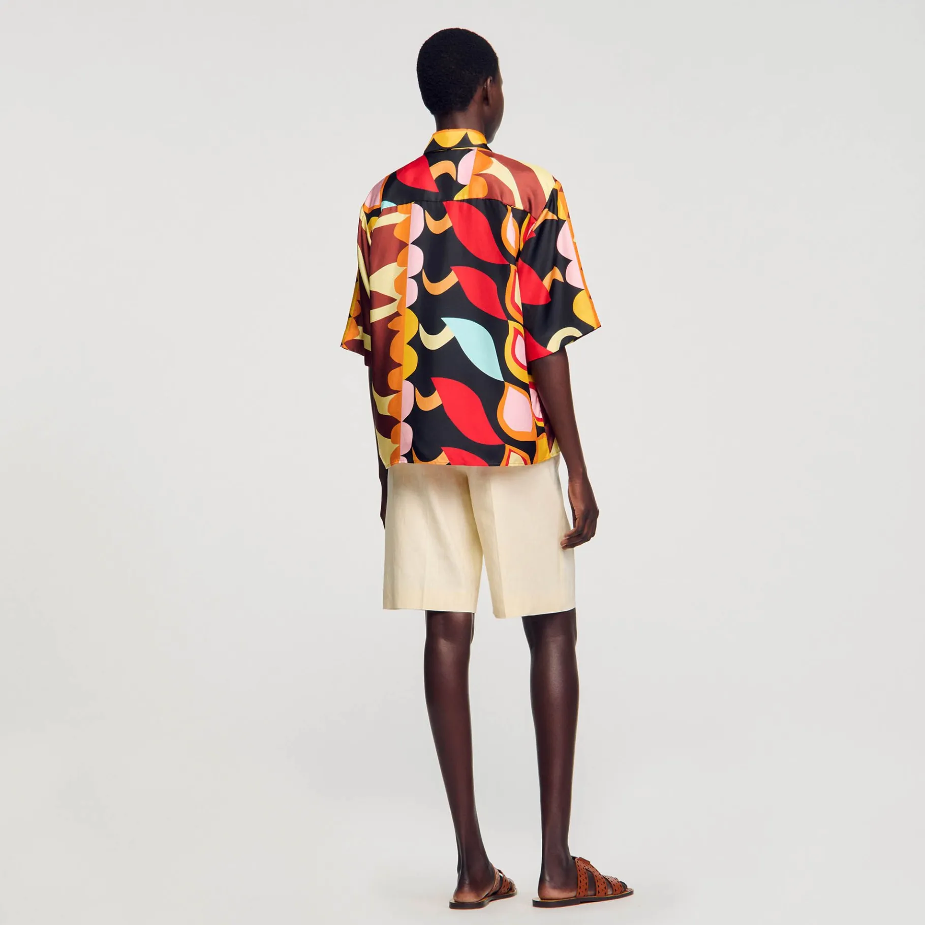 Sandro Paris Conjuntos-Camisa Fluida Estampada