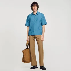 Sandro Paris Camisas-Camisa Grande Em Jacquard