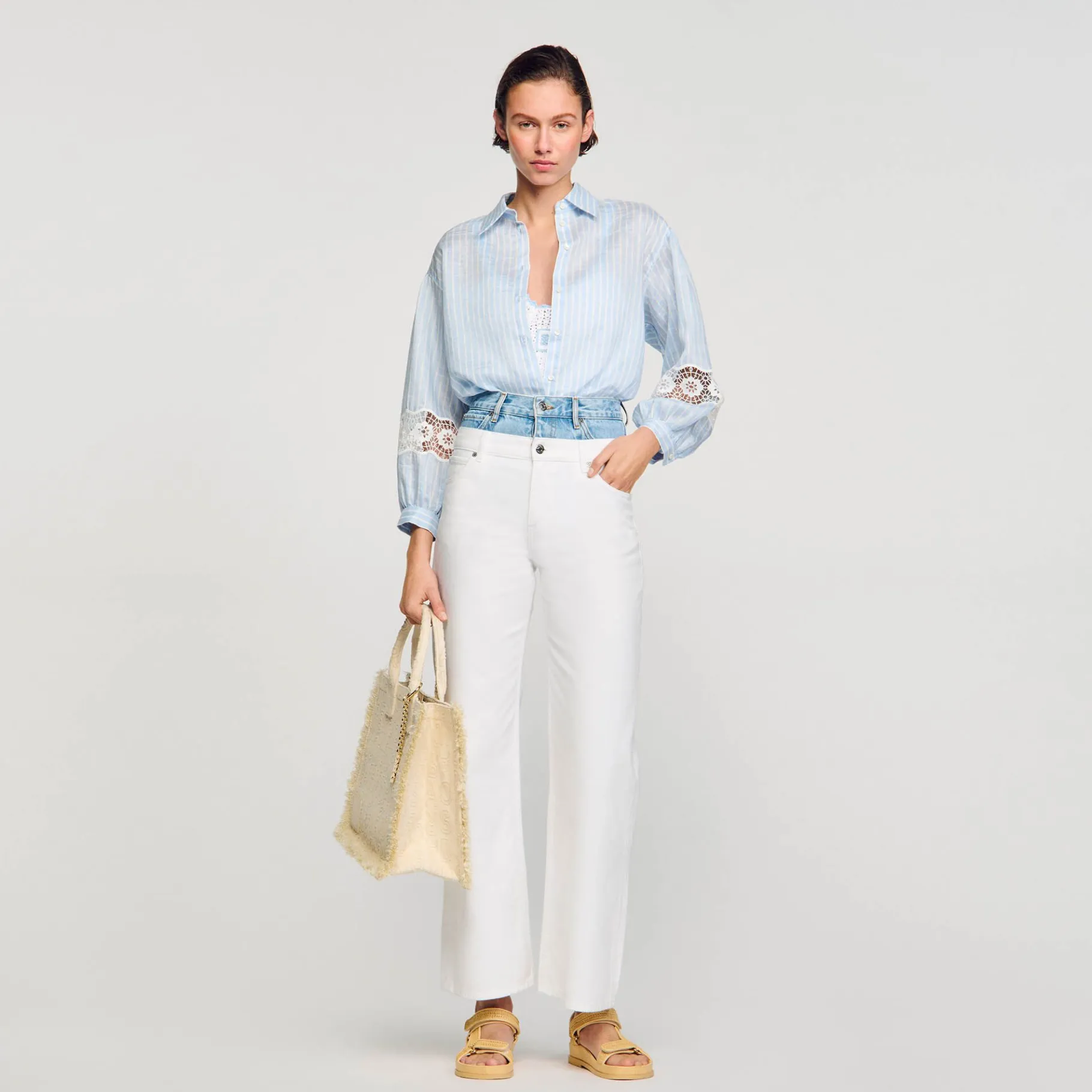 Sandro Paris Tops E Camisas-Camisa Listrada