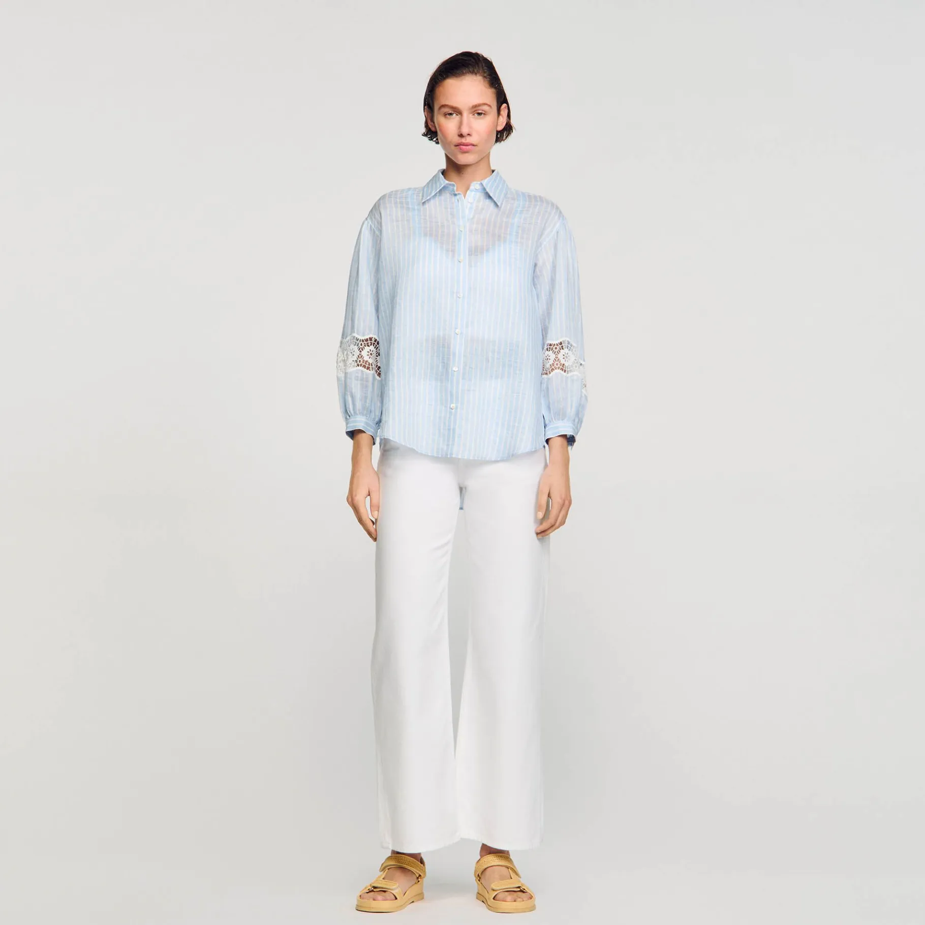 Sandro Paris Tops E Camisas-Camisa Listrada