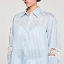 Sandro Paris Tops E Camisas-Camisa Listrada