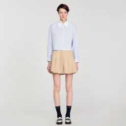 Sandro Paris Tops E Camisas-Camisa Listrada Com Strass