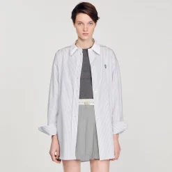 Sandro Paris Tops E Camisas-Camisa Listrada Grande