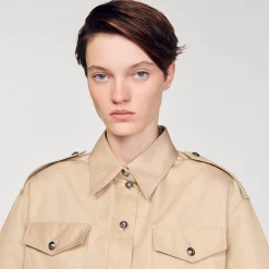 Sandro Paris Tops E Camisas-Camisa Oficial Curta