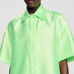 Sandro Paris Conjuntos-Camisa Oversized De Cetim