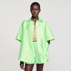 Sandro Paris Conjuntos-Camisa Oversized De Cetim