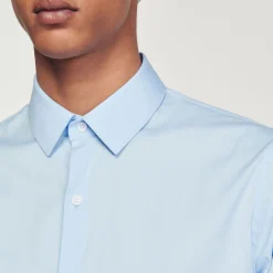 Sandro Paris Camisas-Camisa Slim Fit De Algodao Stretch