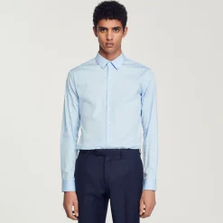 Sandro Paris Camisas-Camisa Slim Fit De Algodao Stretch