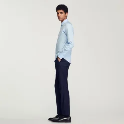 Sandro Paris Camisas-Camisa Slim Fit De Algodao Stretch