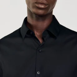 Sandro Paris Camisas-Camisa Slim Fit De Algodao Stretch