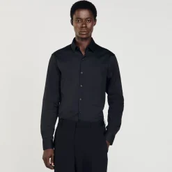 Sandro Paris Camisas-Camisa Slim Fit De Algodao Stretch