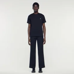 Sandro Paris Camisetas E Pólos-Camiseta Com Patch Cruzado Quadrado