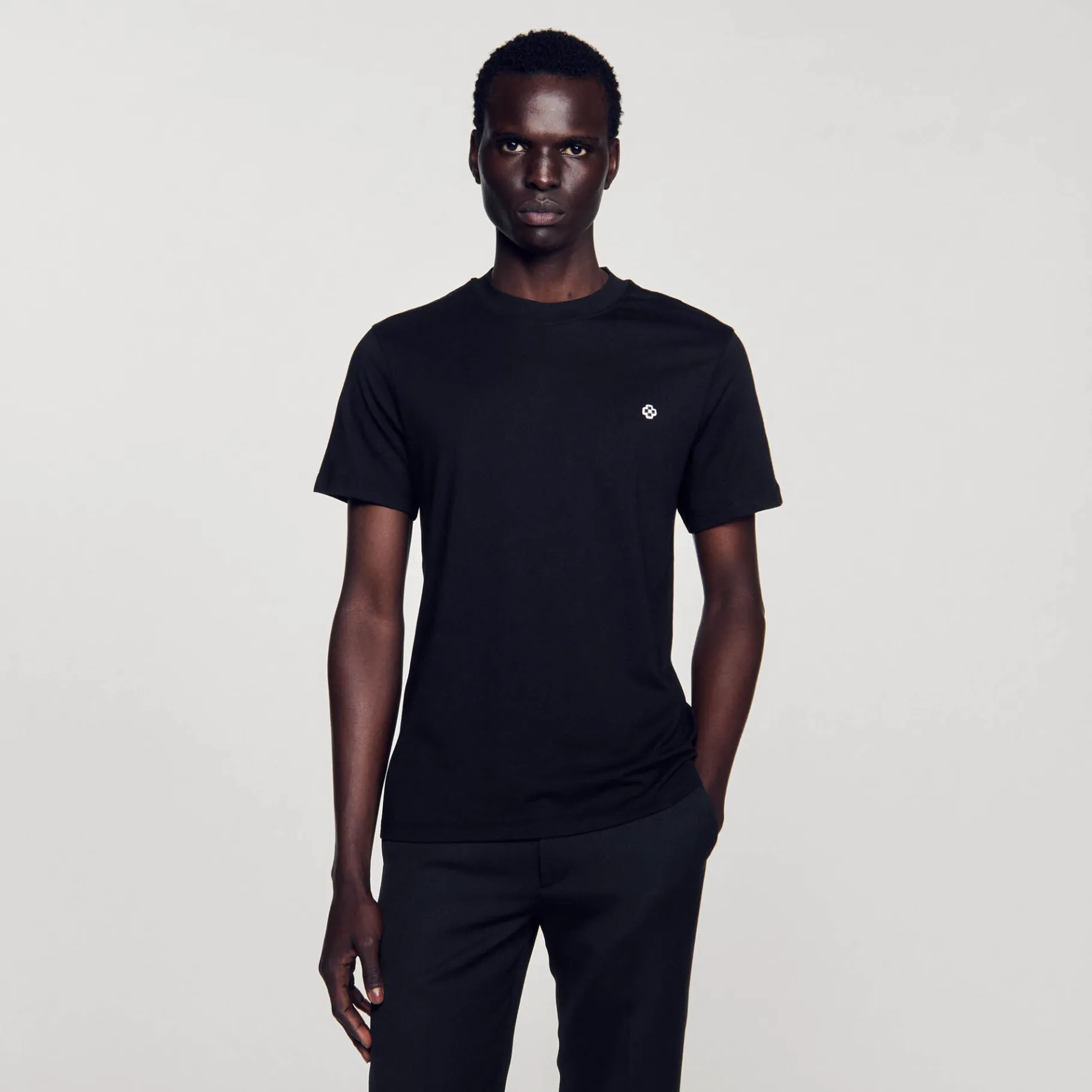 Sandro Paris Camisetas E Pólos-Camiseta Com Patch Cruzado Quadrado