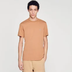 Sandro Paris Camisetas E Pólos-Camiseta Com Patch Cruzado Quadrado