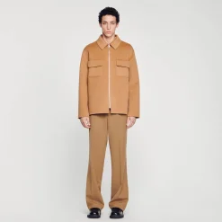 Sandro Paris Camisas-Camiseta Com Ziper