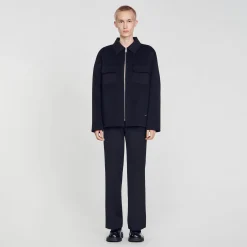 Sandro Paris Camisas-Camiseta Com Ziper