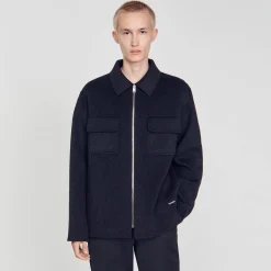 Sandro Paris Camisas-Camiseta Com Ziper