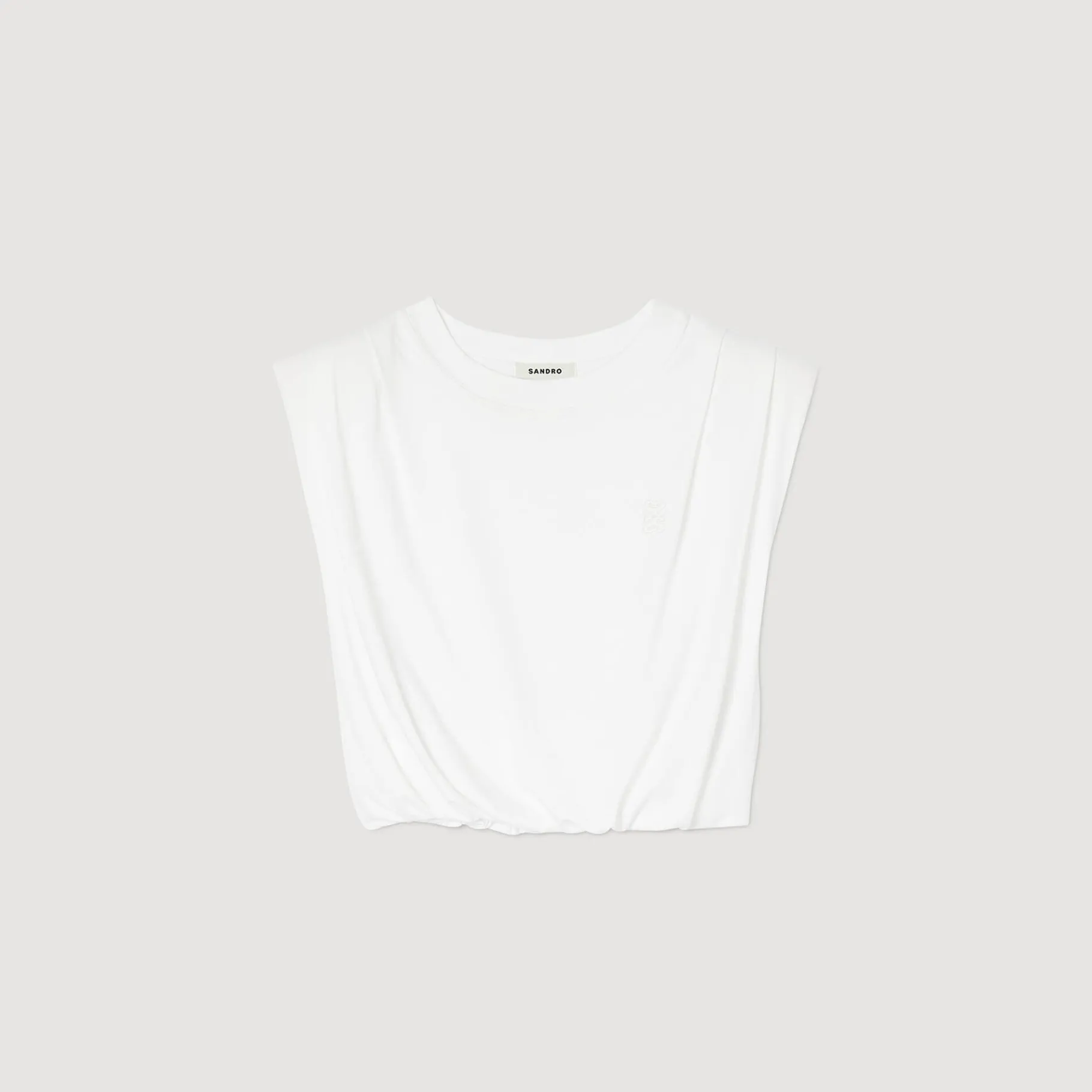 Sandro Paris Camisetas-Camiseta Curta De Algodao