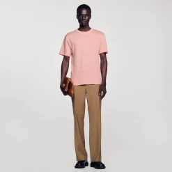 Sandro Paris Camisetas E Pólos-Camiseta De Linho Certificada