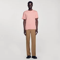 Sandro Paris Camisetas E Pólos-Camiseta De Linho Certificada