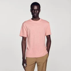 Sandro Paris Camisetas E Pólos-Camiseta De Linho Certificada