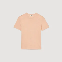 Sandro Paris Camisetas E Pólos-Camiseta De Linho Certificada