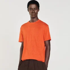 Sandro Paris Camisetas E Pólos-Camiseta De Linho Certificada