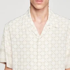 Sandro Paris Camisas-Camiseta De Manga Curta Com Cruz Quadrada