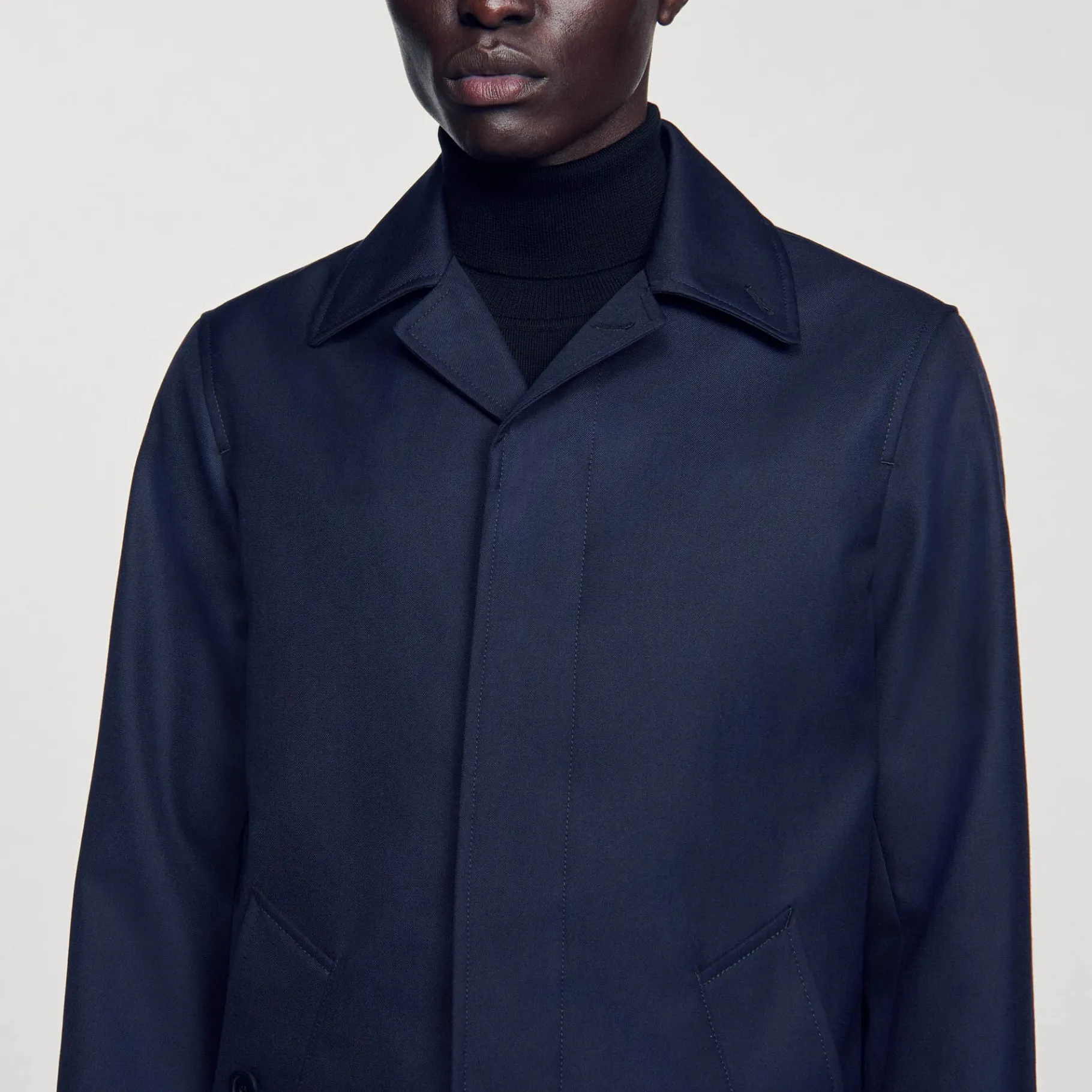 Sandro Paris Casacos E Jaquetas-Capa De Chuva Em Tecido Tecnico