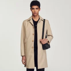 Sandro Paris Casacos E Jaquetas-Capa De Chuva Reta