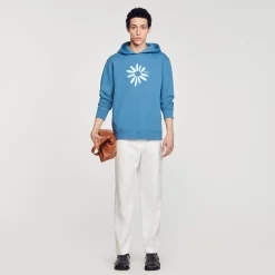 Sandro Paris Moletons E Jogging-Capuz De Algodao Com Flor