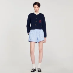 Sandro Paris Suéteres E Cardigans-Cardicoat Com Gola Babado